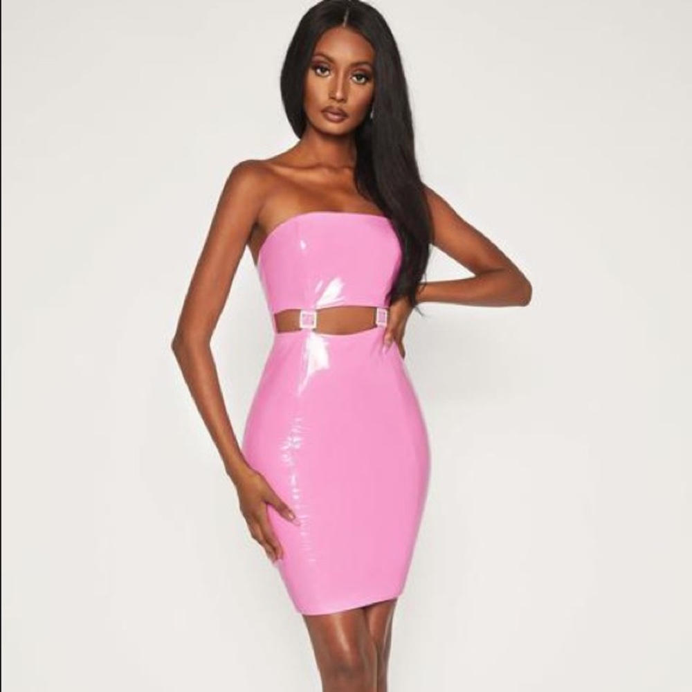 Meshki pink dress.